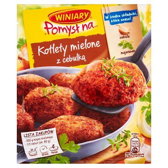 Winiary Pomysł na... Kotlety mielone z cebulką 69 g