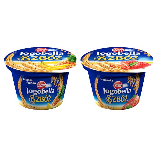 Zott Jogobella 8 zbóż ananas-banan Jogurt 200 g