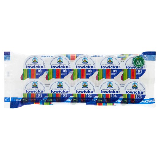 Łowicz Śmietanka do kawy UHT 10% 100 g (10 x 10 g)