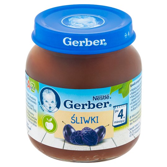 Gerber Suszone śliwki po 4 miesiącu 125 g