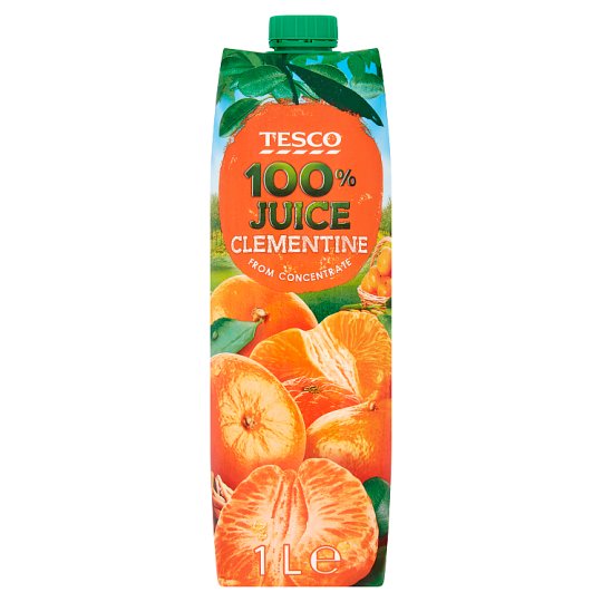 Tesco Sok 100% z mandarynek z zagęszczonego soku 1 l