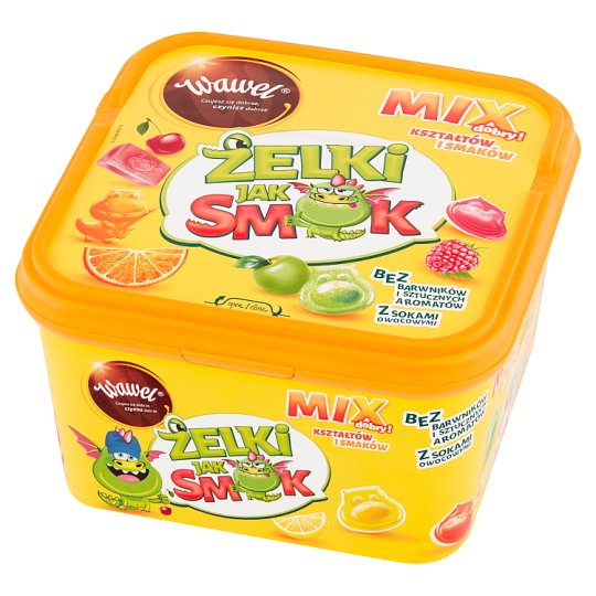 Wawel Żelki jak smok mix kształtów i smaków 800 g