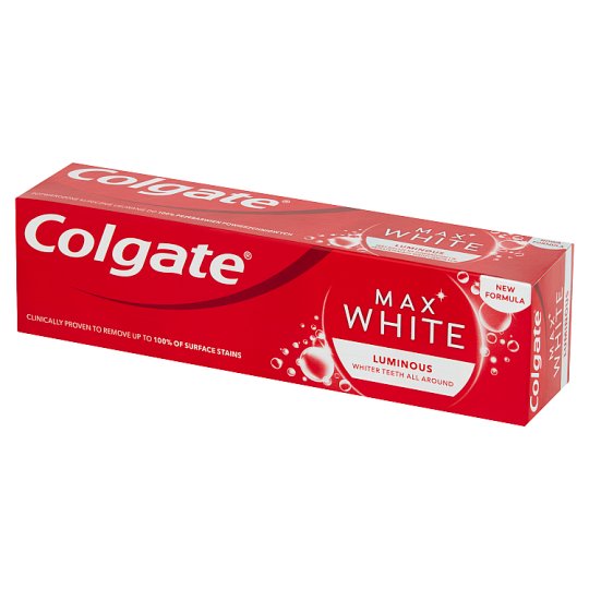 Colgate Max White Luminous Skrząca mięta Pasta z fluorem 75 ml