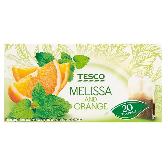 Tesco Melissa and Orange Herbatka owocowa 30 g (20 torebek)