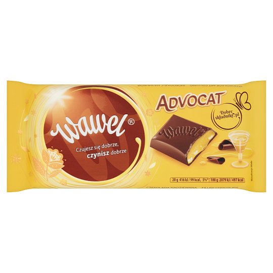 Wawel Advocat Czekolada nadziewana 100 g
