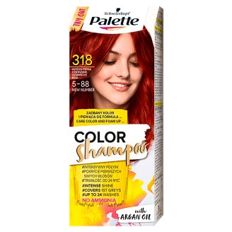 Palette Color Shampoo Szampon koloryzujący Intensywna czerwień 318