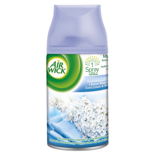 Air Wick Wkład do automatycznego odświeżacza powietrza Orzeźwiająca bawełna kwiat migdałowca 250 ml
