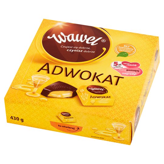 Wawel Adwokat Czekoladki nadziewane 430 g