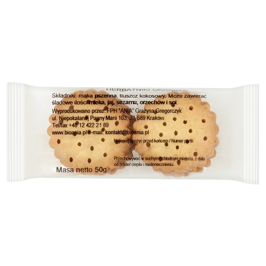 Herbatniki okrągłe 50 g