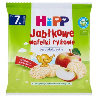 HiPP BIO Jabłkowe wafelki ryżowe po 7. miesiącu 30 g