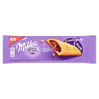 Milka Crunchy Break Ciastko z nadzieniem orzechowym i czekoladą mleczną 26 g