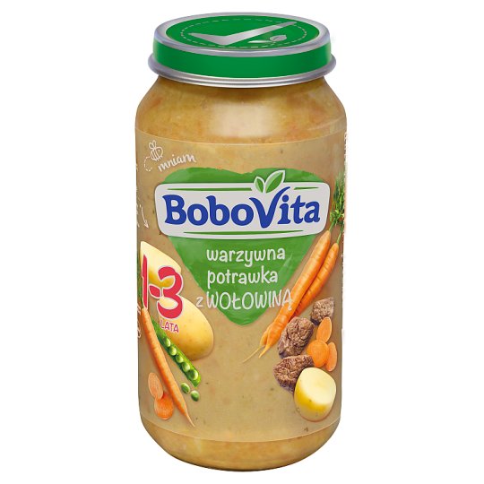 BoboVita Warzywna potrawka z wołowiną 1-3 lata 250 g
