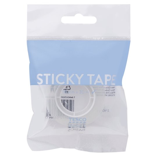 Tesco Basic Taśma klejąca 18 mm x 30 m