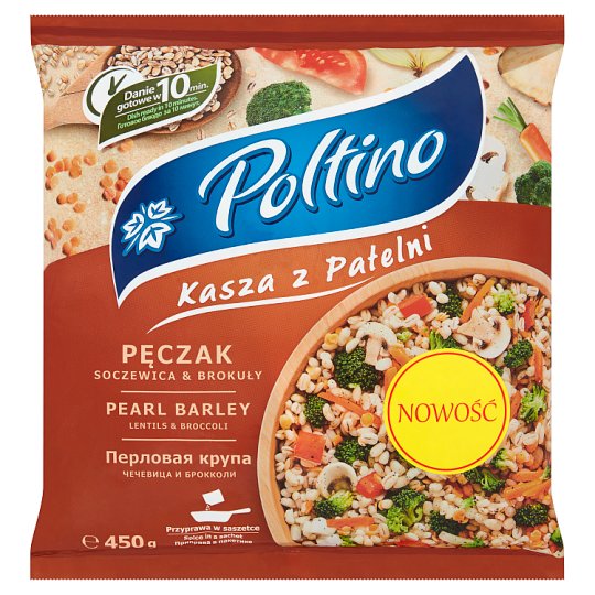 Poltino Kasza z patelni pęczak soczewica & brokuły 450 g