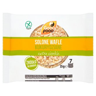 Good Food Solone wafle kukurydziane extra cienkie 35 g (7 sztuk)