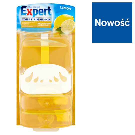 Go for Expert Lemon Zawieszka z płynem do WC 3 x 55 ml