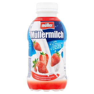 Müller Müllermilch truskawkowy Napój mleczny 400 g