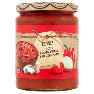 Tesco Leczo z warzywami i pieczarkami 500 g