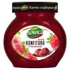 Łowicz Konfitura extra z truskawek niskosłodzona 240 g