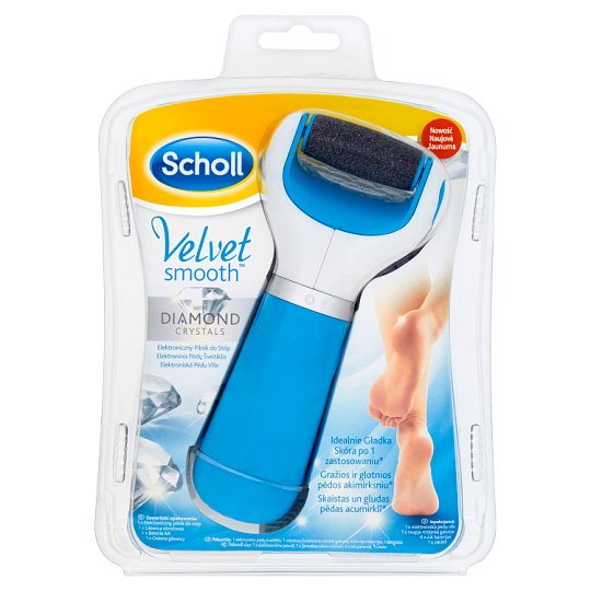 Scholl Velvet Smooth Elektroniczny pilnik do stóp z kryształkami diamentów