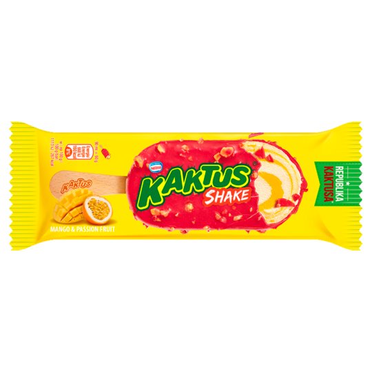 Kaktus Shake Lody o smaku śmietankowym zakręcone z sorbetem marakuja-mango 90 ml