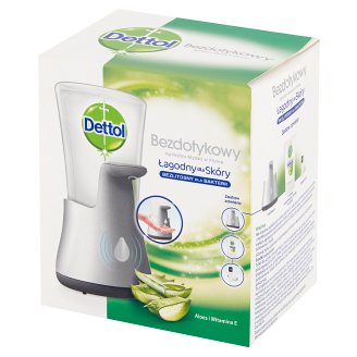 Dettol Aloe Vera Bezdotykowy aplikator mydła w płynie z antybakteryjnym mydłem 250 ml