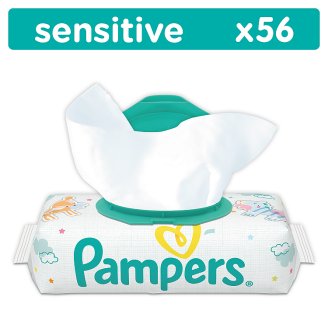 Pampers Sensitive chusteczki dla niemowląt 56 sztuk