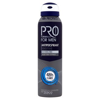 Tesco Pro Formula For Men Sensitive Antyperspirant w sprayu 150 ml
