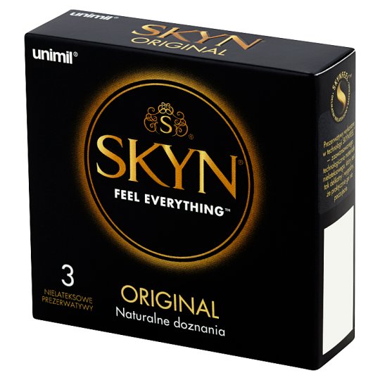 Unimil Skyn Original Nielateksowe prezerwatywy 3 sztuki