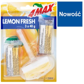 4MAX Kostka do WC o zapachu cytrusowym 3 x 40 g