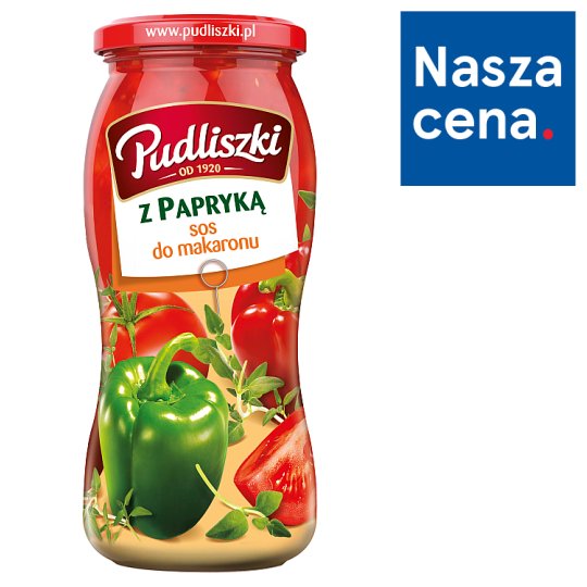 Pudliszki Sos do makaronu z papryką 500 g