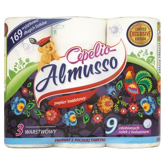 Almusso Cepelio Papier toaletowy 3 warstwowy 9 rolek