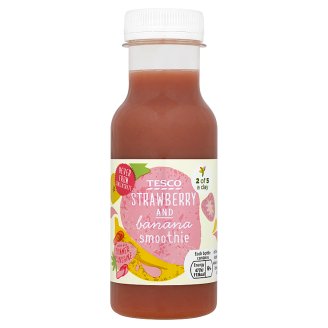 Tesco Smoothie Sok truskawka i banan 250 ml