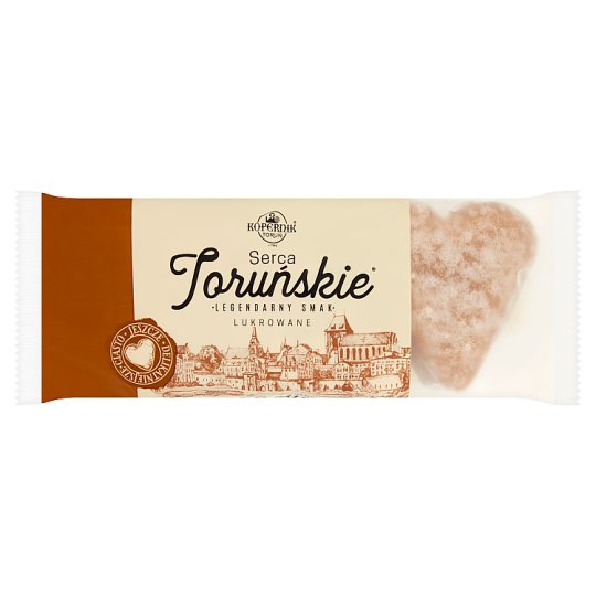 Kopernik Toruńskie Pierniki Serca Toruńskie lukrowane 120 g