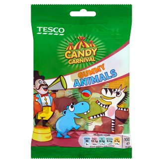 Tesco Candy Carnival Gummy Animals Żelki 100 g