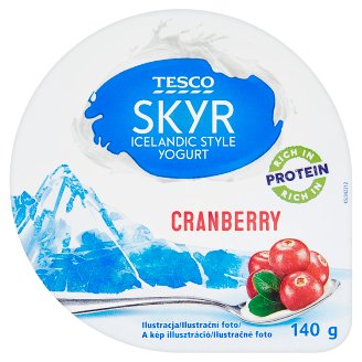 Tesco Skyr Fermentowany produkt mleczny żurawinowy 140 g