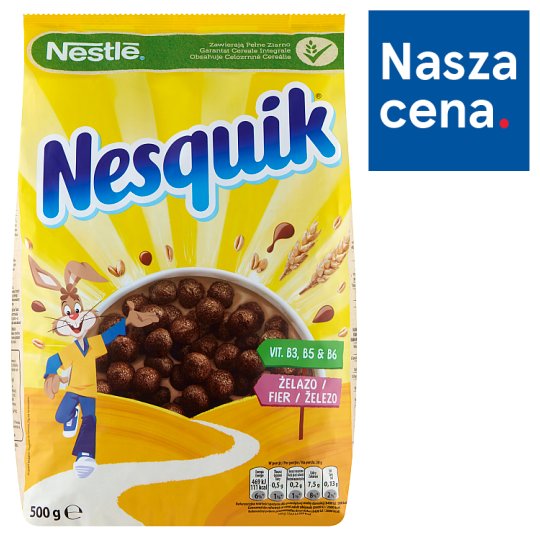Nestlé Nesquik Płatki śniadaniowe 500 g