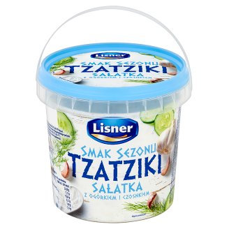 Lisner Smak Sezonu Tzatziki Sałatka z ogórkiem i czosnkiem 500 g