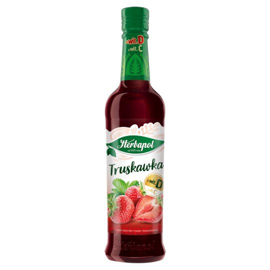 Herbapol Owocowa Spiżarnia Syrop owocowy truskawka 420 ml