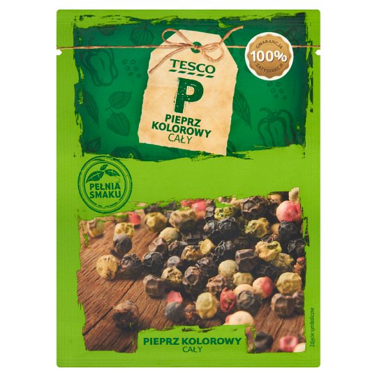 Tesco Pieprz kolorowy cały 16 g