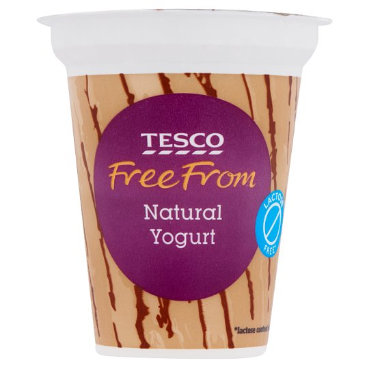Tesco Free From Jogurt naturalny homogenizowany bez laktozy 2,8% 150 g