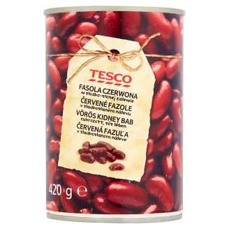 Tesco Fasola czerwona w słodko-słonej zalewie 420 g