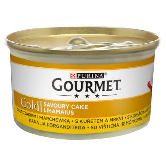 Gourmet Gold Pełnoporcjowa karma dla dorosłych kotów z kurczakiem i marchewką 85 g
