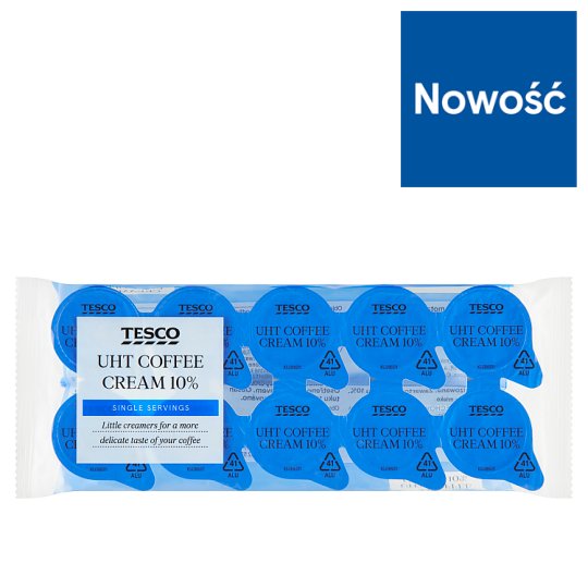 Tesco Coffee Cream UHT 10% Fat 10 x 9.8 ml