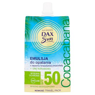 Dax Sun Emulsja do opalania o zapachu brazylijskiej pinacolady SPF 50 50 ml