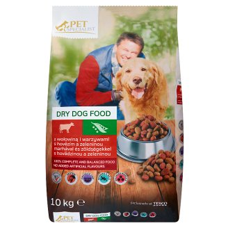Tesco Pet Specialist Karma dla dorosłych psów granulki z wołowiną i warzywami 10 kg