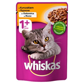 Whiskas z kurczakiem w galaretce Karma pełnoporcjowa 100 g