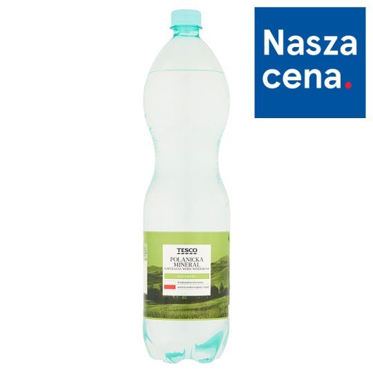 Tesco Polanicka Mineral Naturalna woda mineralna gazowana 1,5 L