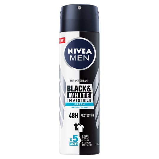 NIVEA MEN Black&White Invisible Fresh Antyperspirant w aerozolu 150 ml