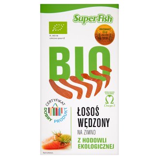 SuperFish Bio Łosoś wędzony na zimno 100 g